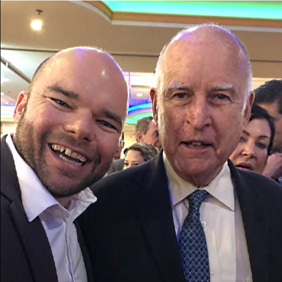 With Jerry Brown